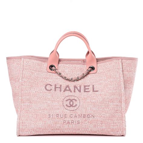 vintage pink canvas chanel logo bag|Chanel Vintage Canvas Bag .